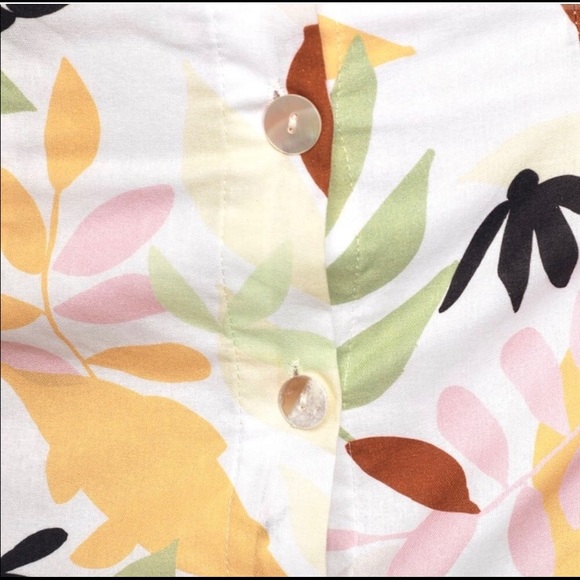 NWT Palma White Multi Tropical Print Matching SET - Picture 7 of 11